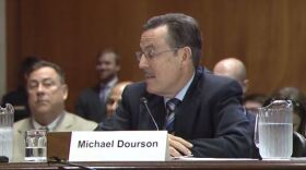 Michael Dourson during a Senate committee hearing. (Youtube screenshot)