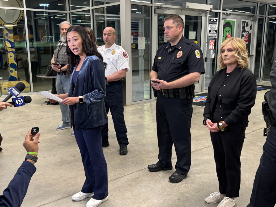 "Today is a heartbreaking day for Wichita," said Wichita Mayor Lily Wu at the scene of a mass casualty event at Stryker Sports Complex. One adult and one child were killed Saturday when a vehicle plowed through a crowd during a youth soccer game.