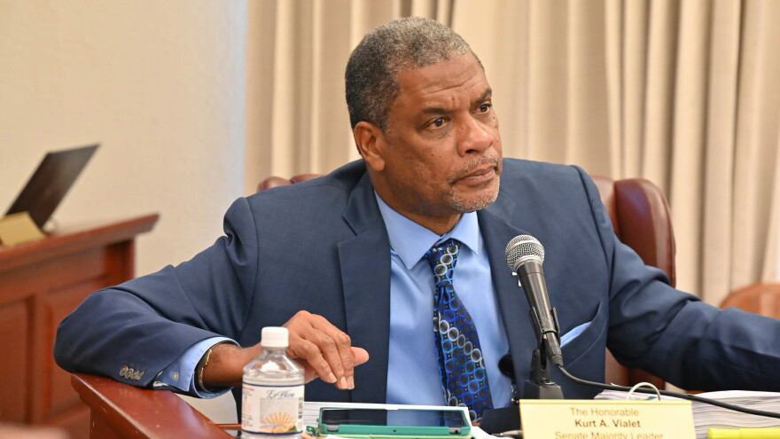 Pictured: Senator Kurt Vialet at a Committee of the Whole hearing September 24, 2026 where lawmakers heard testimony concerning the government’s health insurance renewals for Fiscal Year 2027.