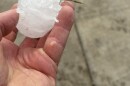 Hailstone that fell in Gillespie County on May 6, 2026