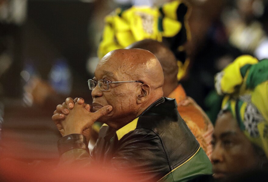 South African President Jacob Zuma's political party announced Tuesday that it was "recalling" him.