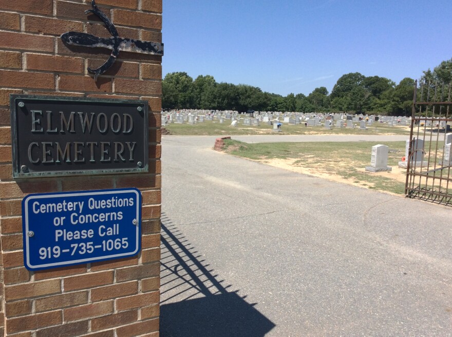 At Elmwood Cemetery in Goldsboro, the remains of 36 people buried just under the surface of the ground were disinterred by Hurricane Matthew.