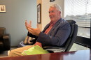 Former utility regulator Andy Zay speaks with the Indiana Capital Chronicle on Tuesday, Sept. 16, 2026.