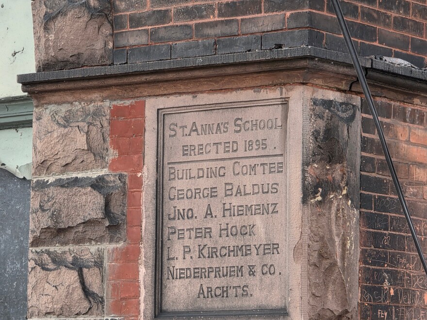Damage and debris is seen outside the St. Ann's School, which sustained extensive fire damage on Jan. 16, 2026.