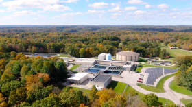 Overhead view of the Monroe County Water Treatment Plant.