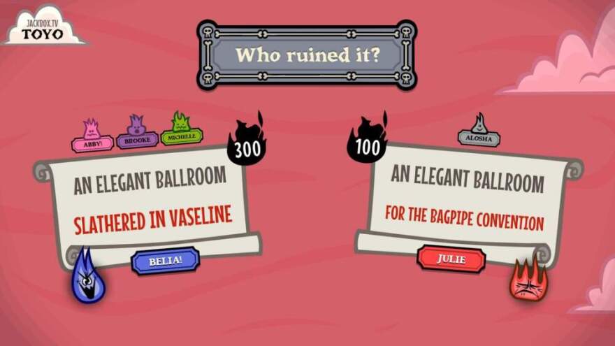 An example of 'Doomiate,' from The Jackbox Party Pack 11. (Courtesy of Jackbox Games)