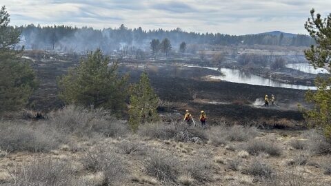 The Riverview Fire in La Pine in March was the first big wildfire of 2026.