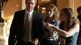 Rep. Jeff Flake, R-Ariz, answers questions from reporters after a vote on the Budget Control Act July 29, 2011 at the Capitol Building. An Arizona lawyer recently formed a small superPAC to oppose Flake in his primary election.