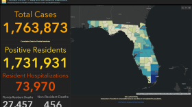 Screenshot of Florida coronavirus dashboard on Feb. 5.