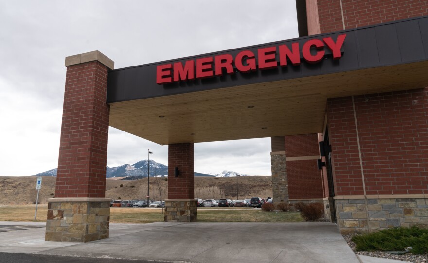 The emergency department at Livingston Healthcare. The Absaroka Mountains just outside the facility run south toward Yellowstone National Park.