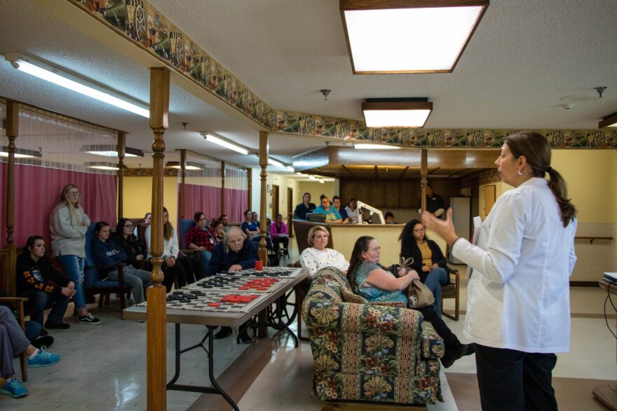 Just as nursing home workers are expected to help residents bathe, they are also supposed to brush the teeth of people who can’t do it themselves.