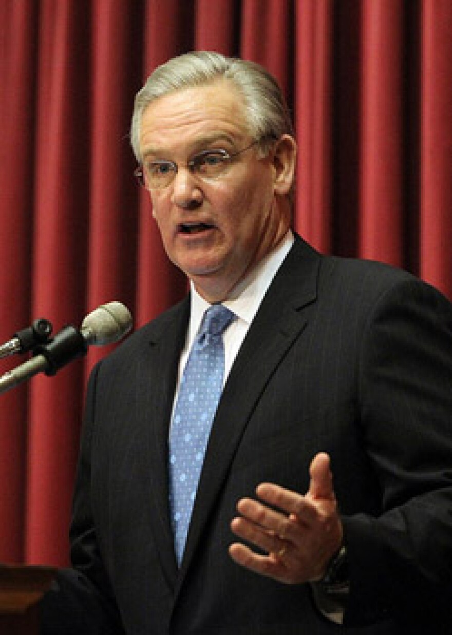 Mo. Gov. Jay Nixon, pictured here during his 2011 State of the State address.