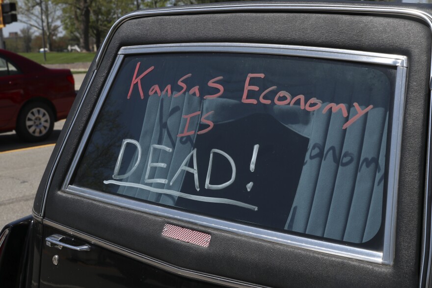 Last week, protesters pressured Kansas Gov. Laura Kelly to speed the lifting of stay-at-home orders.