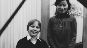 Ignat Solzhenitsyn, seen here as a child with his piano teacher Chonghyo Shin, will return to Vermont to perform in honor of Shin in Brattleboro on Saturday, Dec. 9.