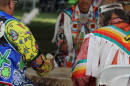Invited drum group Young Kingbird during the 18th Annual Sanford Health Powwow.