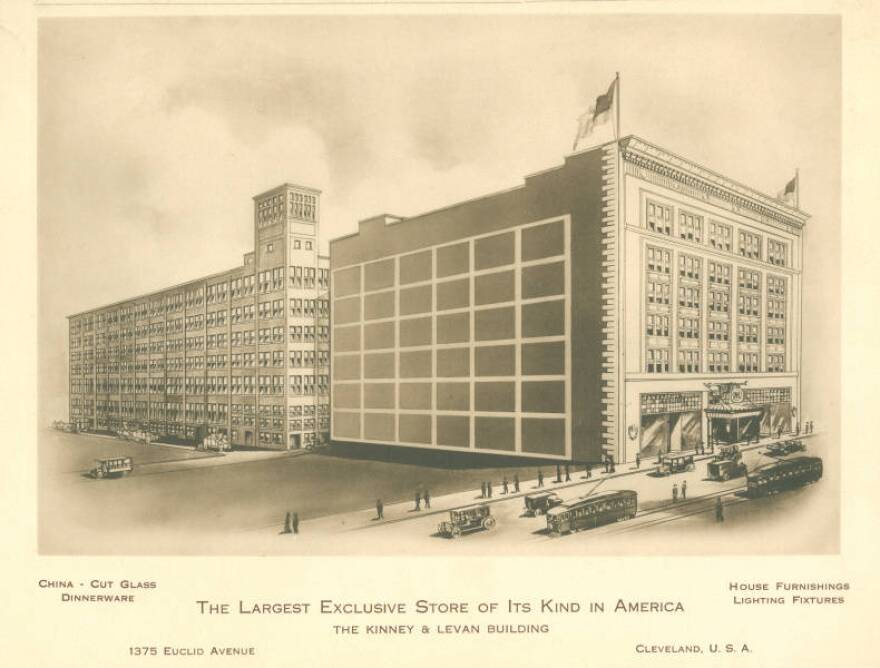 Architectural rendering of an large building