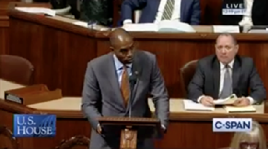 Congressman Antonio Delgado on the House Floor speaking about rural broadband in October 2019