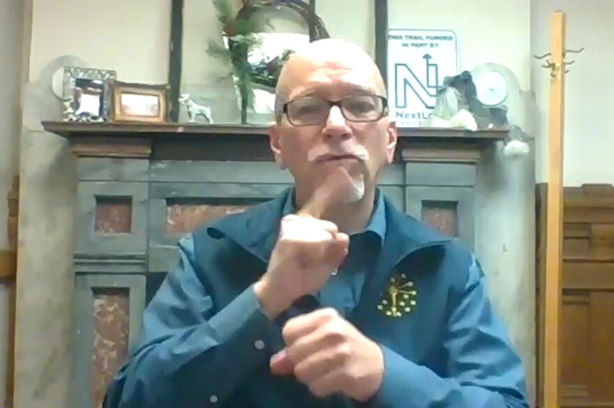Andy Rork is the American Sign Language interpreter for the Indiana Governor's Office during the Coronavirus Pandemic