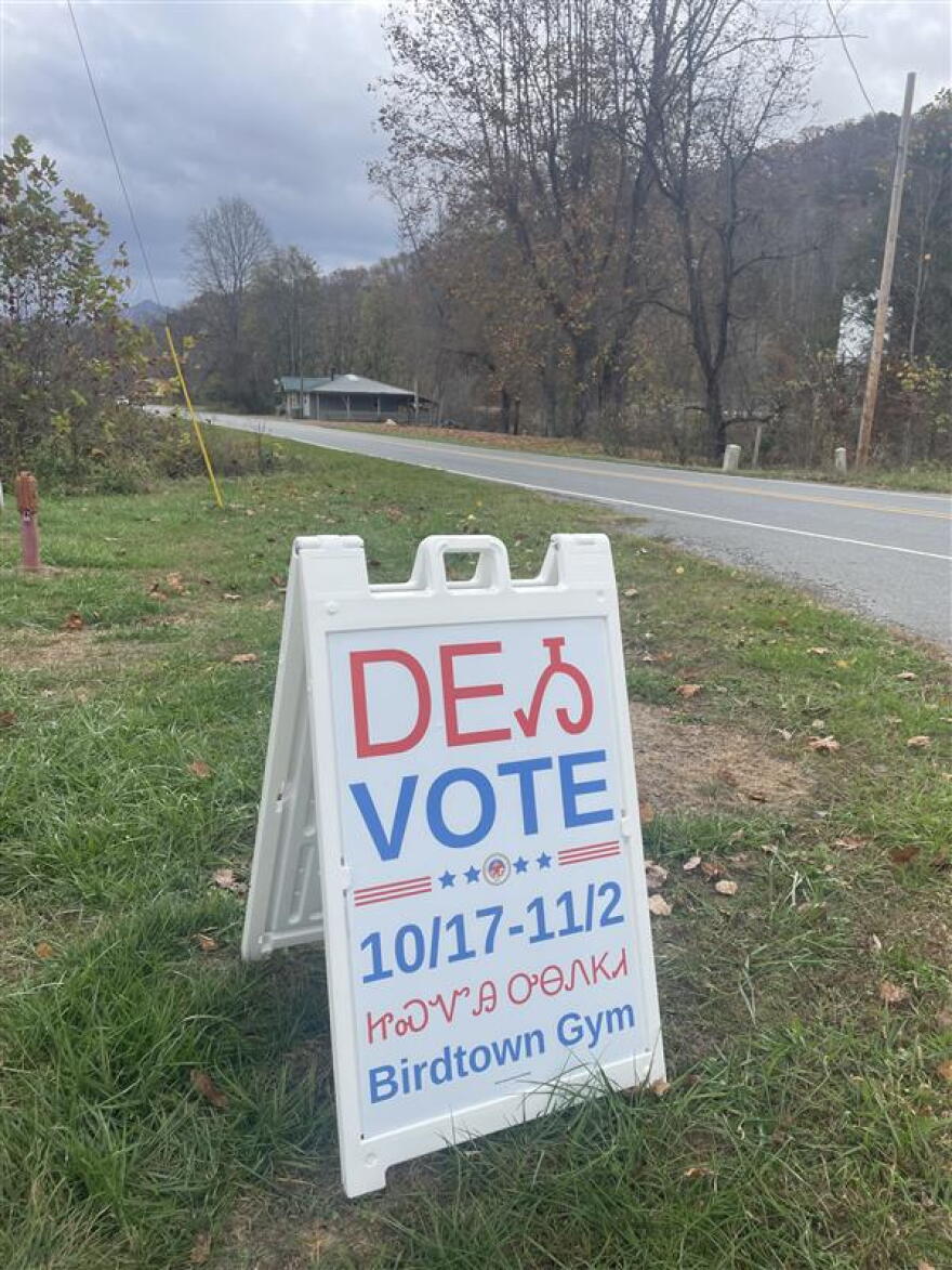 Birdtown Community Center on the Qualla Boundary in Swain County.