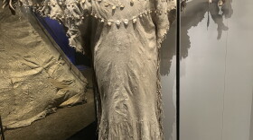 This elk-tooth dress is a favorite of Montana Heritage Center tour guide Cherika Penrod. The center's new museum space opened in 2025.