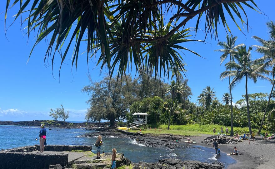 Waiuli Beach Park on Hawaiʻi Island.