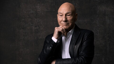 FILE - Patrick Stewart, cast member in the Paramount+ television series "Star Trek: Picard" poses for a portrait during the Winter Television Critics Association Press Tour in Pasadena, Calif., on Jan. 9, 2023.