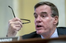Sen. Mark Warner, D-Va., speaks during a Congressional hearing.