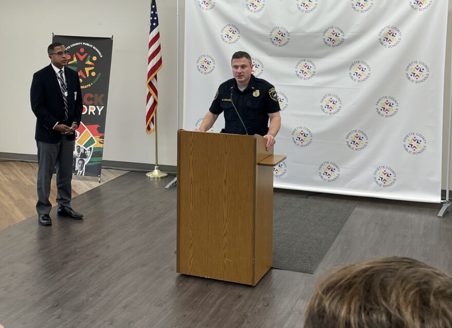 Fayette Schools Superintendent Demetrus Liggins-Fayette Schools Police Chief Martin Shafer