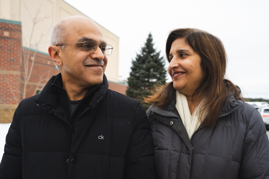 Shahab Ahmad and his wife Alia Jabeen, from Bedford.
