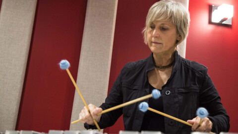 Susan Pascal in the KNKX studios.