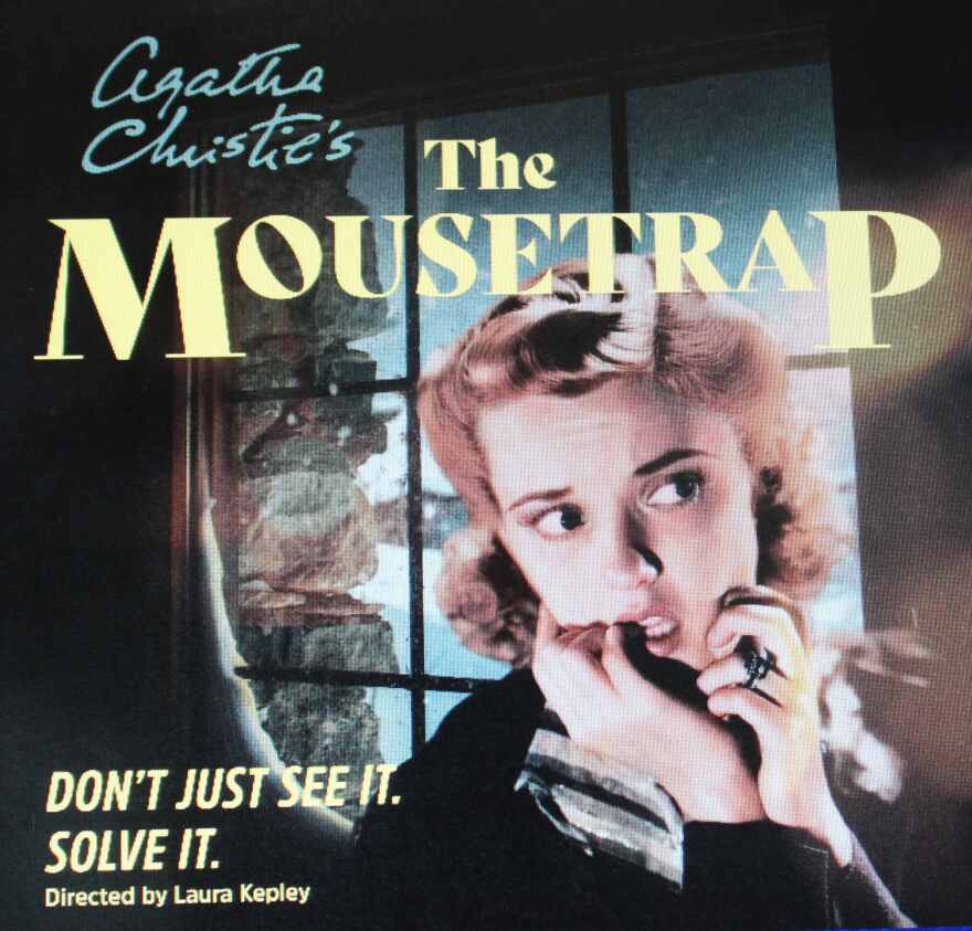 Gulfshore Playhouse Graphic for 'Mousetrap'