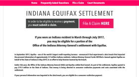 Hoosiers have until Dec. 16 to submit a claim at IndianaEquifaxClaims.com.