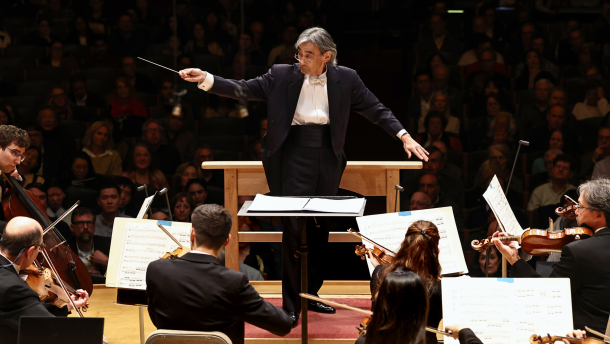 Kent Nagano conducting the Boston Symphony Orchestra