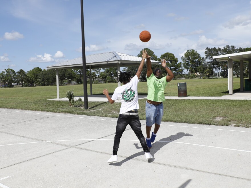 Thaddeus Wright bonds with the teens in the program so they have a positive male role model in their lives. 