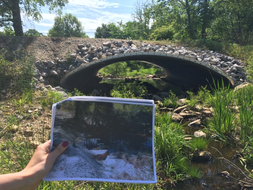 Renewed culvert at Happy Trail.