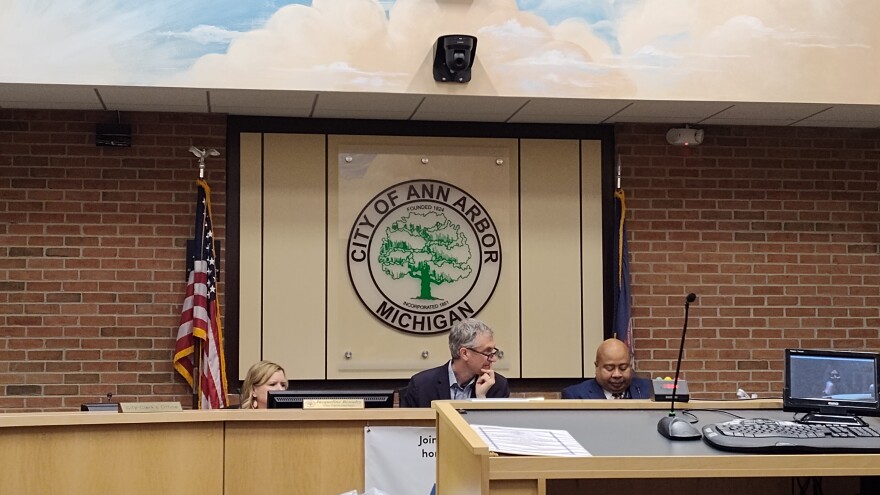 Ann Arbor City Council chambers.