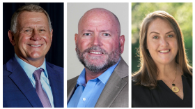 From left, Pete Tesch, Wes McCurry and Rachel Savela