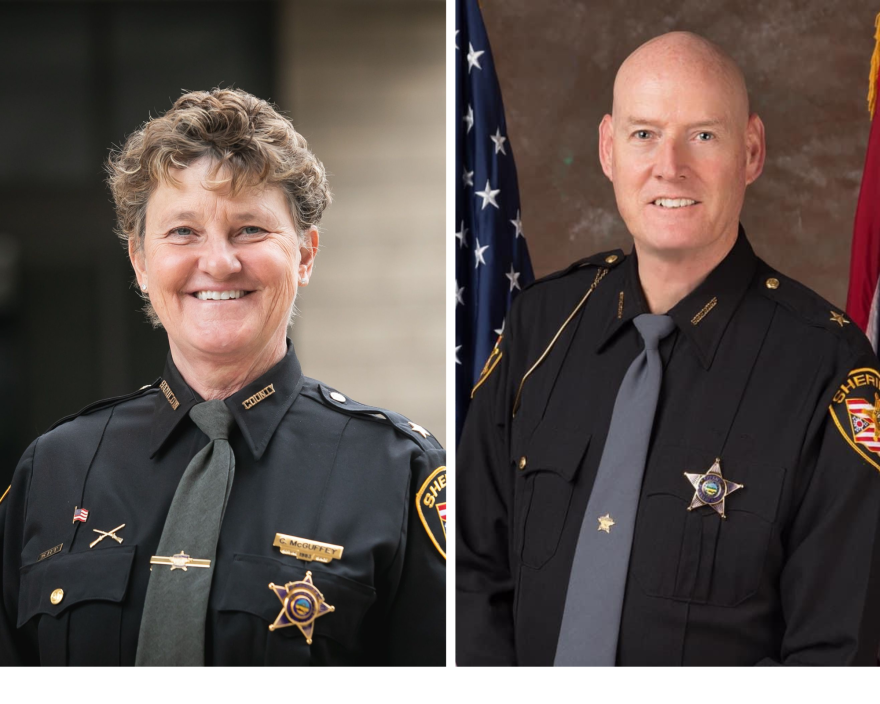 Current Hamilton County Sheriff Charmaine McGuffey and her opponent, Jim Neil.