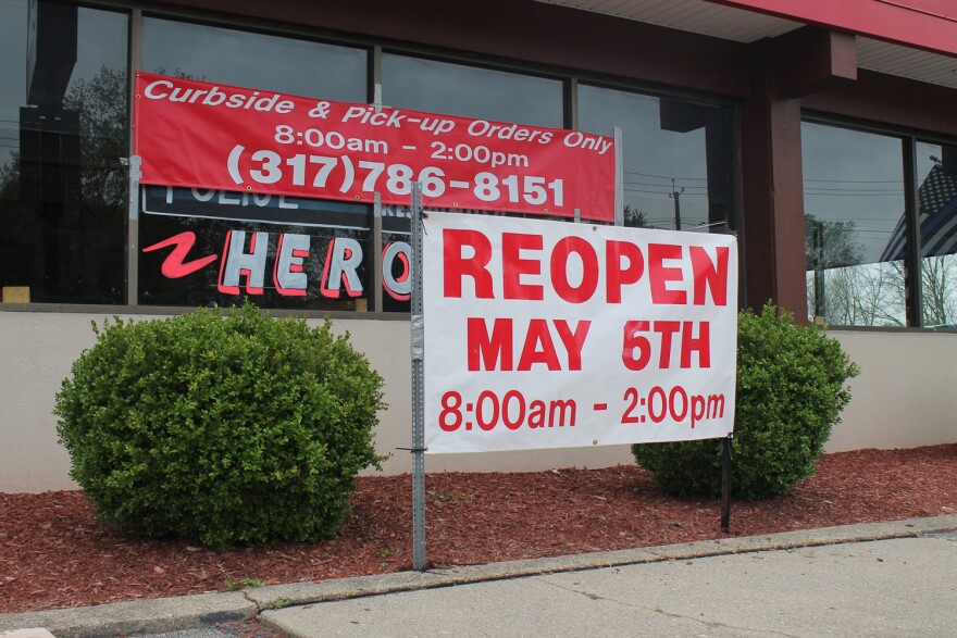 Restaurants across the state were able to reopen in the second week of May during Gov. Eric Holcomb's "Back On Track" plan's Stage 2.