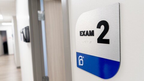 The entrance to an examination room on Friday, Sept. 30, 2022, at the Planned Parenthood of the St. Louis Region & Southwest Missouri in Fairview Heights.