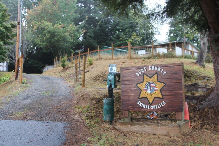 The Coos County animal shelter near Coos Bay. Sept. 3, 2026.