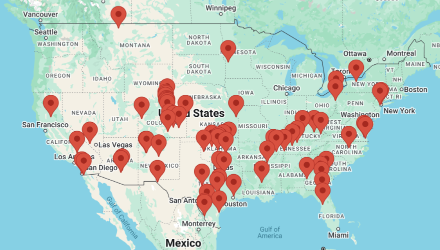 CoreCivic, a publicly traded prison operator, has facilities throughout the United States — including in Leavenworth, Kansas.