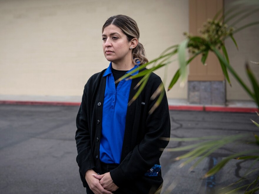 Brittannie Gulley is a cashier at Stater Bros. Market in Norwalk. Gulley has worked at Stater Bros. Market for 18 years, and throughout the pandemic things have changed for her. "It has been very stressful working in the pandemic," Gulley said.