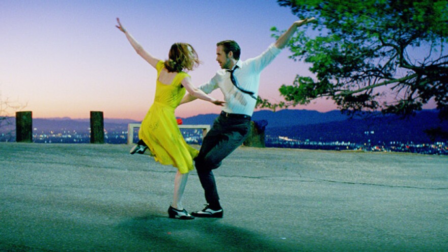 An image of acrots Emma Stone and Ryan Gosling in the film 'La La Land'