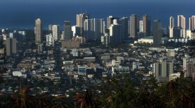 The skyline of Honolulu, Hawaii, is seen from Tantalus Mountain in 2005. (Lucy Pemoni/AP)