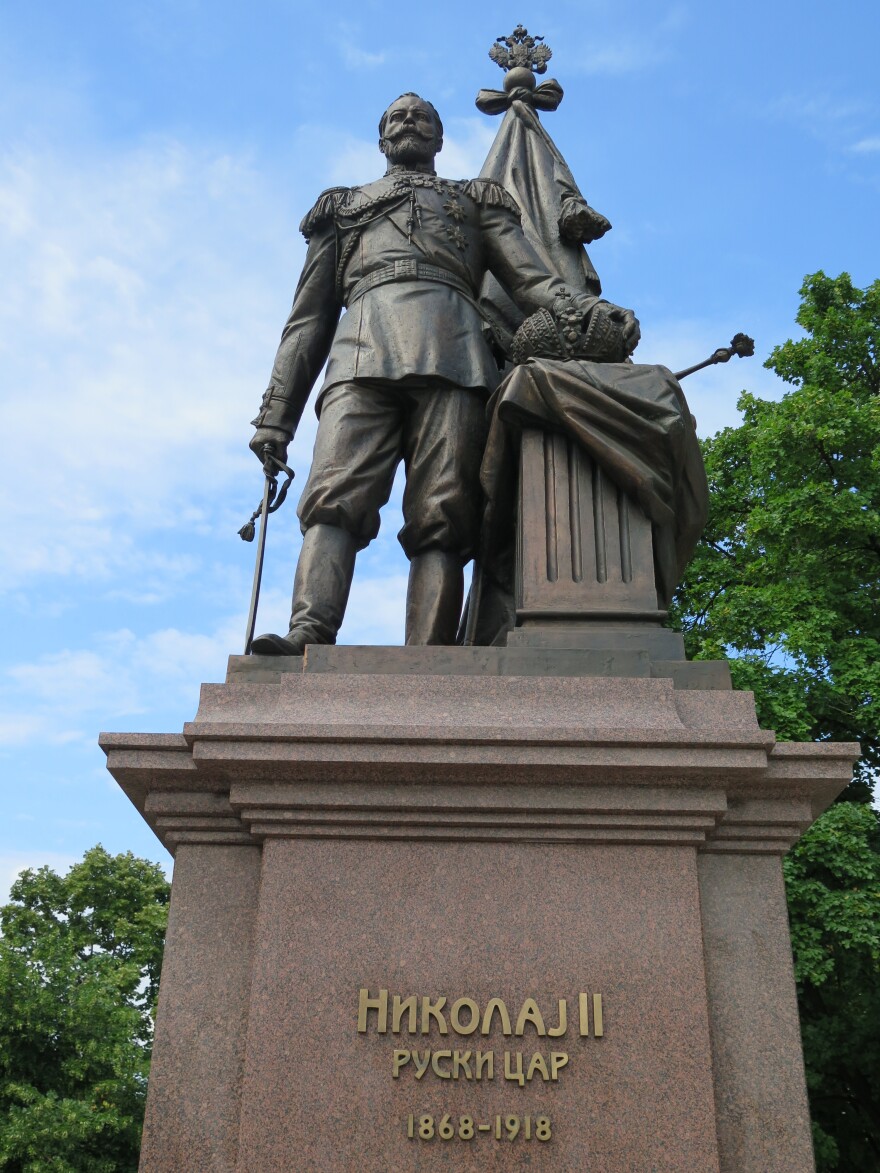 A statue of the last Russian czar, Nicholas II, was erected this year in downtown Belgrade, Serbia. It was a gift from Russia, which is seeking to strengthen its traditionally close ties with Serbia, a fellow Slavic nation. But some Serbs also want closer links with Western Europe, which offers greater economic opportunities.