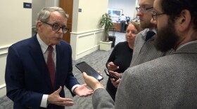 Gov. Mike DeWine discusses his proposal to increase funding for children services.