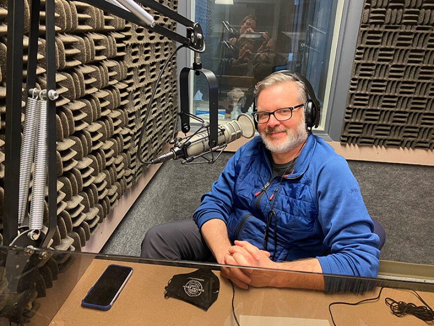 Sean Lynch at the YPR studios
