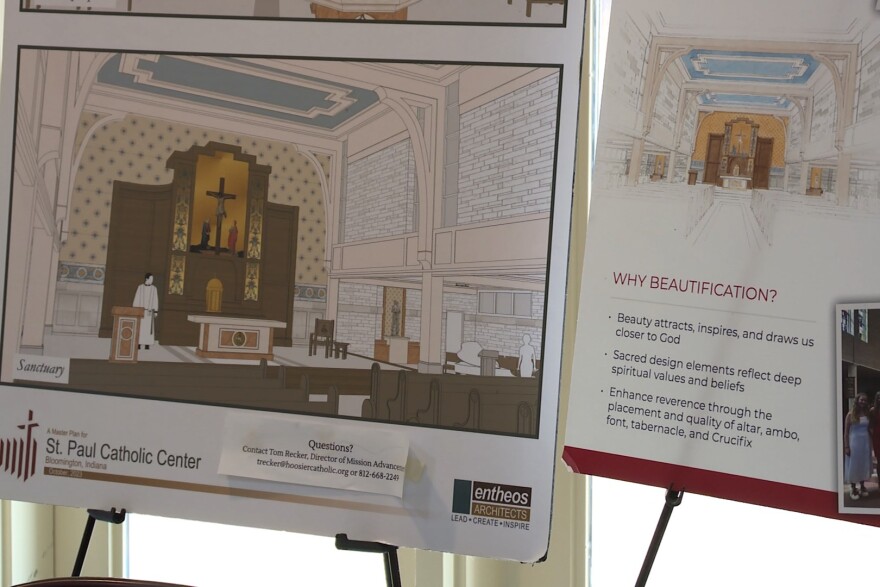 Renovations to the worship space will include new pews, flooring and a new layout for the sanctuary.