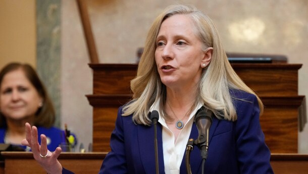 Virginia Gov. Abigail Spanberger delivers her State of the Commonwealth address before a joint session of the Virginia General Assembly at the Capitol, Jan. 19, 2026, in Richmond, Va.